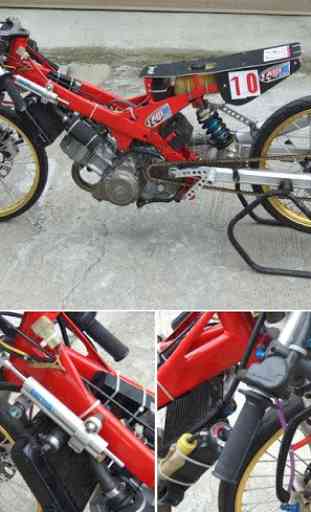 Diseño de la motocicleta Drag Racing 2