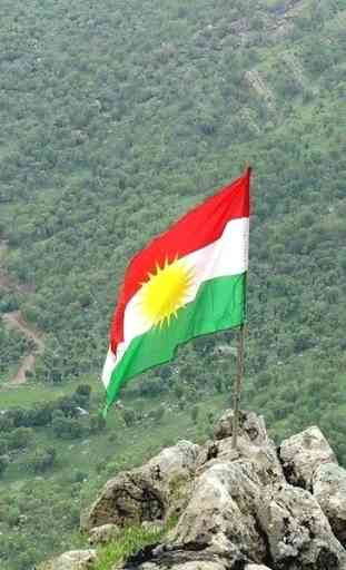 Fondos de pantalla de la bandera kurda 2