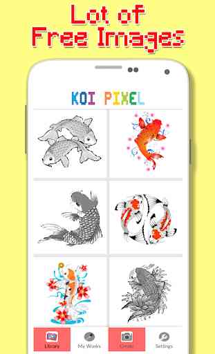 Koi Fish Color By Number - Pixel Art 2
