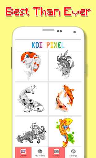 Koi Fish Color By Number - Pixel Art 4