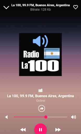 La 100, 99.9 FM, Buenos Aires, Argentina Free 1