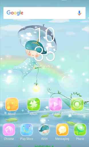 Leaves and Bubbles Xperia Theme 3