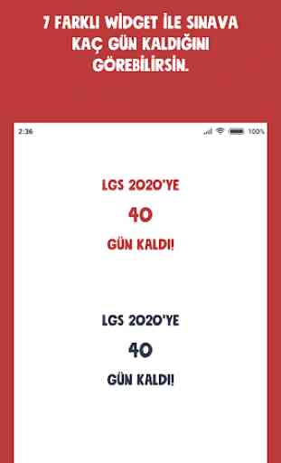 LGS 2020 Sayaç ve Widget 4