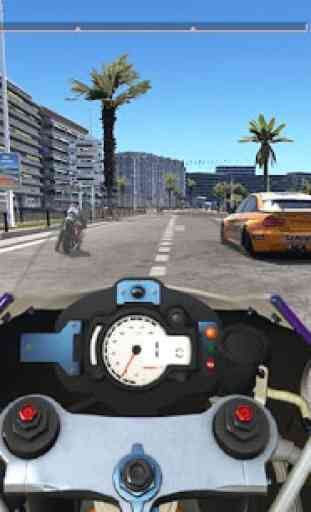 Motocicleta de tráfico 3D 3