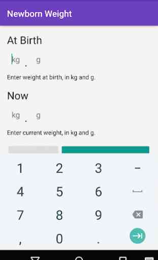 Newborn Baby Weight Loss / Weight Gain Calculator 1