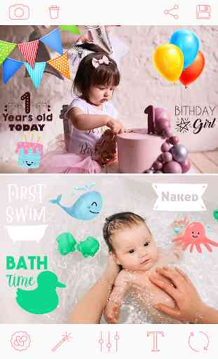 Pegatinas para bebés Baby Photo Stickers 4