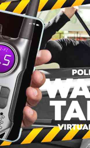 Simulador virtual de radio walkie talkie policía 1