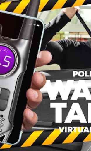 Simulador virtual de radio walkie talkie policía 3