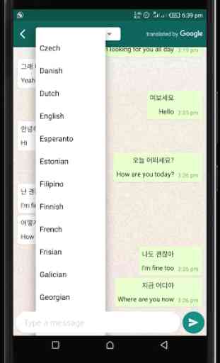 Traductor de chat para WhatsApp 4