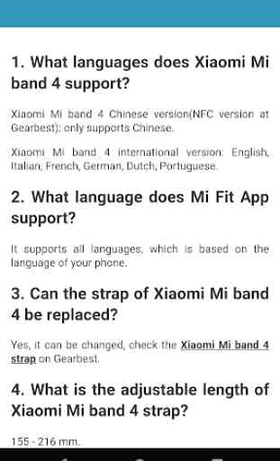 User Guide for Xiaomi Mi Band 4 4