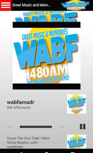 WABF RADIO 1480 AM 1