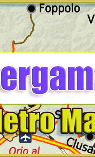 Bergamo Italy Metro Map Offline 1