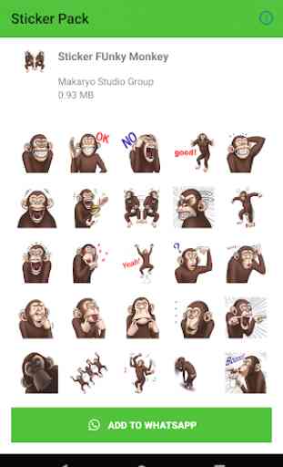 Best Funny Monkey Stickers WAStickerApps New 2019 4