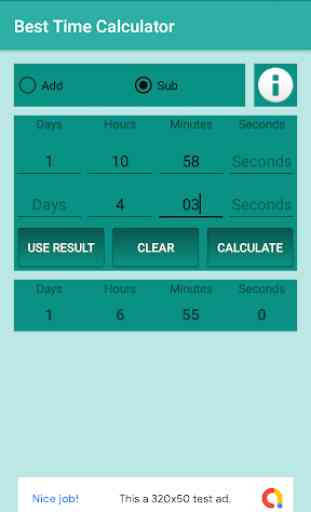 Best Time Calculator - Days-Hours-Minutes-Seconds 2