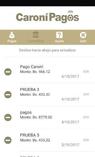 Caroní Pagos Banco Caroní, C.A. Banco Universal 4