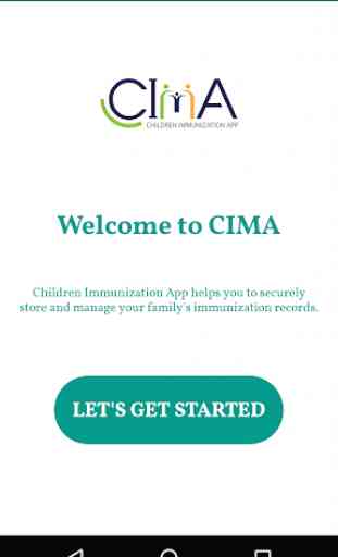 Child Immunisation Application (CImA) 1