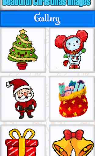 Christmas Color by Number Pixelart Sandbox Color 1