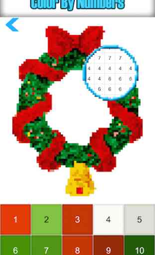 Christmas Color by Number Pixelart Sandbox Color 3
