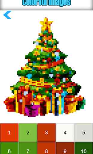 Christmas Color by Number Pixelart Sandbox Color 4