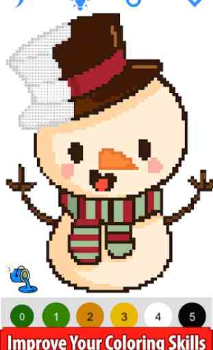 Christmas Pixel Art: Sandbox Paint,Color By Number 4