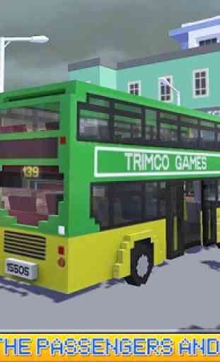 Ciudad de bloque conductor del autobús SIM 1