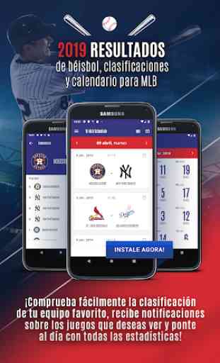Clasificaciones y calendario para MLB 2019 1