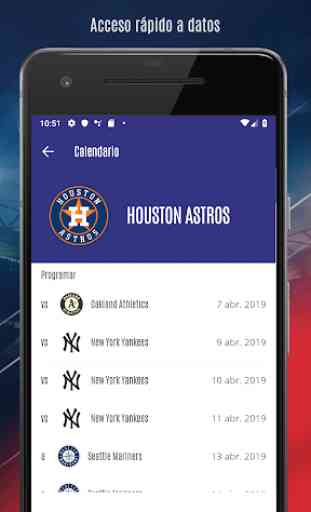 Clasificaciones y calendario para MLB 2019 4
