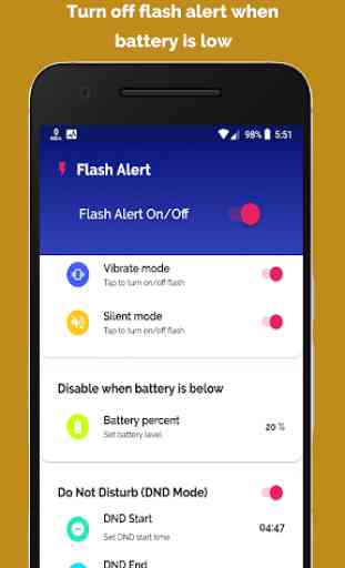 Flash Alert on Call - 2019 Flashlight blinking 2