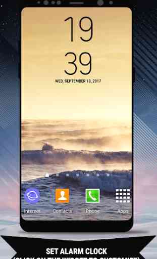 Galaxy Note8 Digital Clock Widget 3