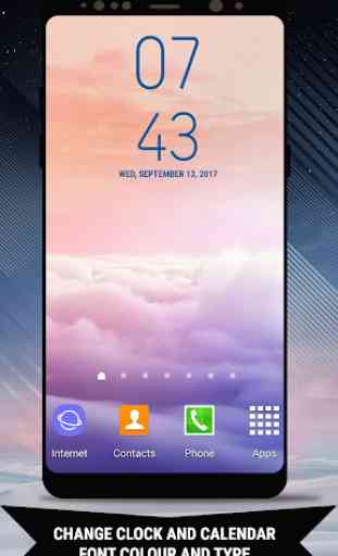 Galaxy Note8 Digital Clock Widget 4