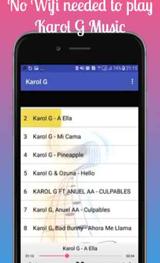 Karol G MP3 Gratis Música sin conexión Sin datos 2