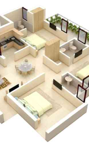 Los 100 mejores planes hogareños 3D minimalistas 3