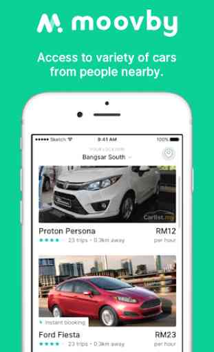 Moovby - Rent your neighbour's cars 1