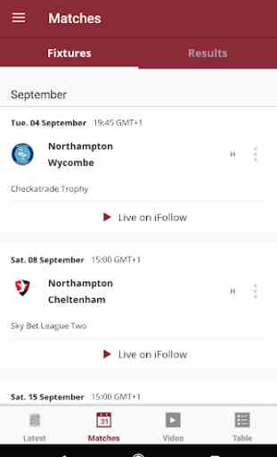 Northampton Town Official App 2