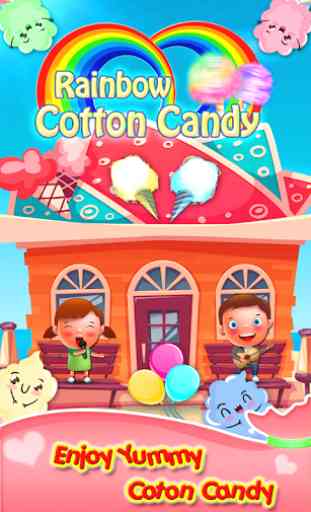 Rainbow Cotton Candy Maker - Caramelo de algodón d 1