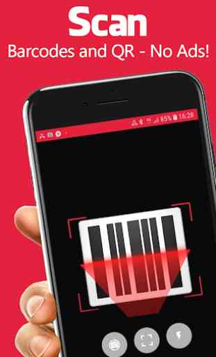 Red Laser Barcode Scanner + QR Reader 1