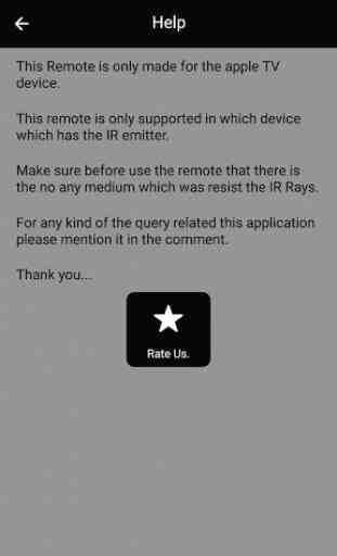 Remote for Apple TV 4
