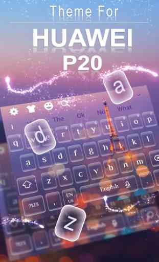 Shiny Sparkling Keyboard For HUAWEI P20 2