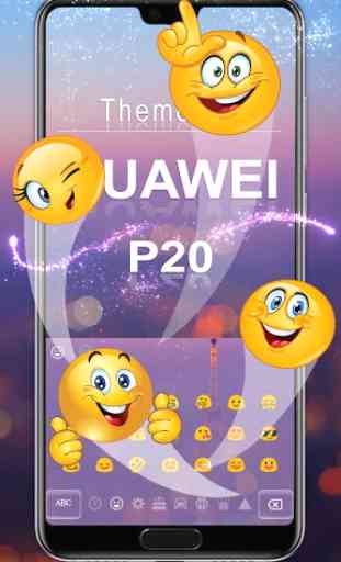 Shiny Sparkling Keyboard For HUAWEI P20 3