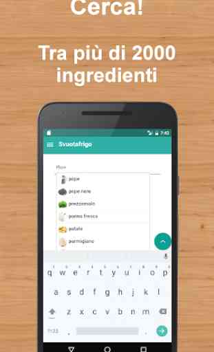 Svuotafrigo - cerca ricette dagli ingredienti 1