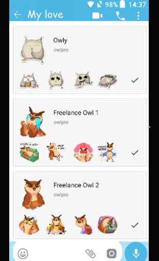 WAStickerApps OWL para WhatsApp 1