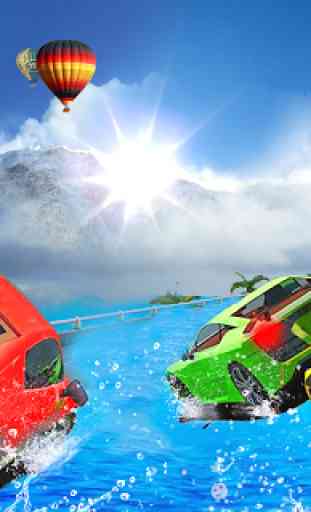 Waterpark Ride & Slides Car Racing Stunts 1