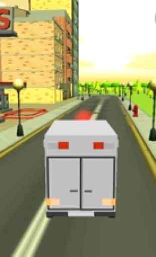911 Blocky Ambulance Sim Game 1