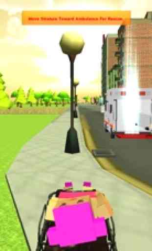 911 Blocky Ambulance Sim Game 3