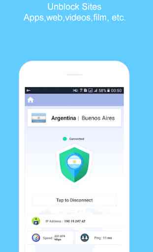 Argentina VPN Proxy - VPN Hotspot Speed 4