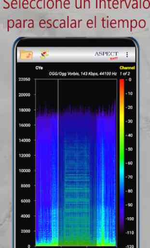 Aspect - Analizador de espectrogramas de audio 4
