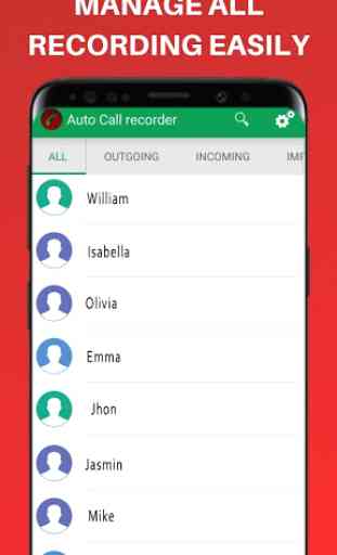 Automatic call recorder :Grabar todas las llamadas 3