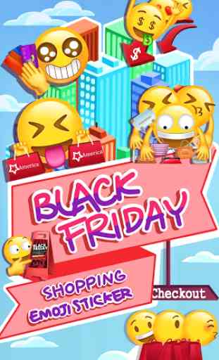 Black Friday Shopping Emoji Sticker 1