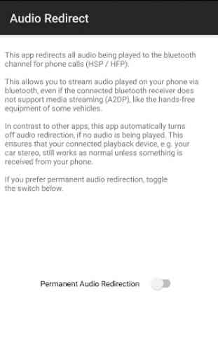 Bluetooth Audio Redirect 1
