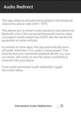 Bluetooth Audio Redirect 2